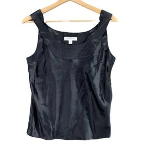 Isaac Mizrahi Silk Black Cut Out Shoulder Dark Romance Flowy Top Size XS/S NWOT